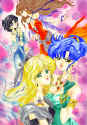 Priire (Asteroid), Ciel (Centrali), Xarae (Iridonia) and Kyoko (Naboo) - edited by Priire (Asteroid) from a Blue Lynx Sailor Moon doujinshi    (109153 bytes)