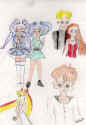 Hisako and Aisu (Chibi Hoth), Anakin and Padme, Aiyetoro and Kairiku (Chibi Naboo)  (155933 bytes)