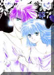 This is from their honeymoon in the far future! ;)  Edited from Fushigi Yuugi (140535 bytes)